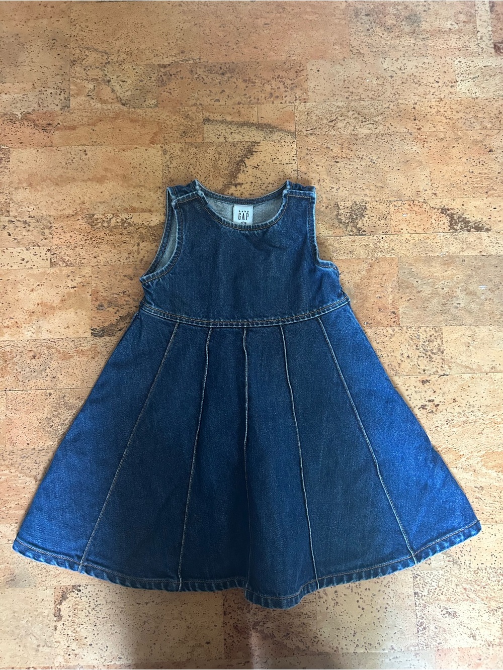 GAP Dark Blue Denim Sleeveless Dress 18-24 Months